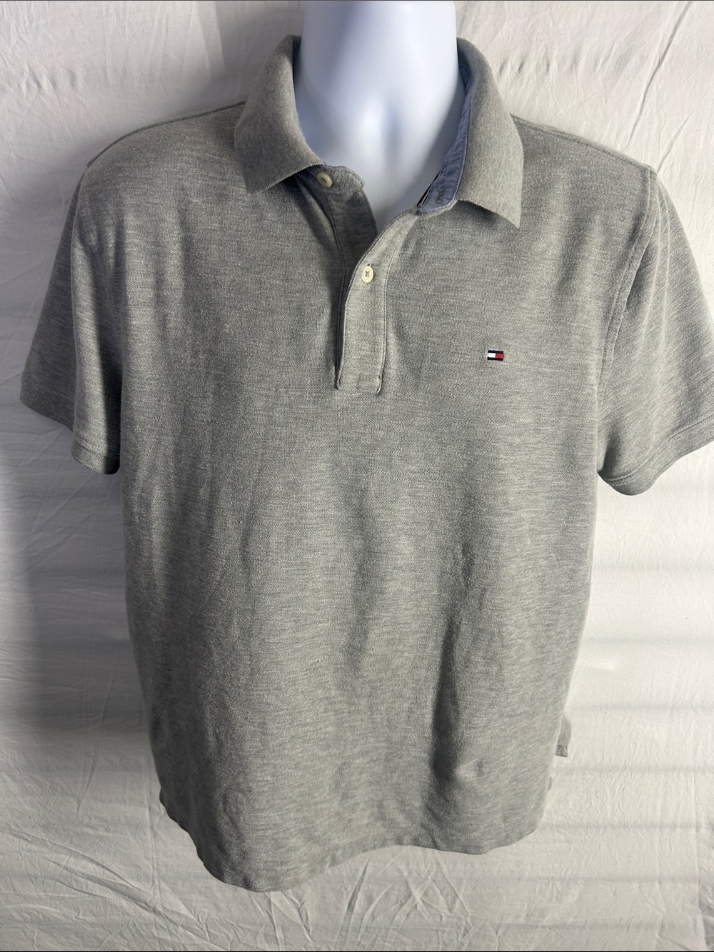 Tommy Hilfiger Light Gray Short-Sleeve Polo